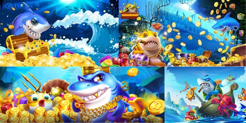 Chủ đề đại dương với nhiều sinh vật biển sống động