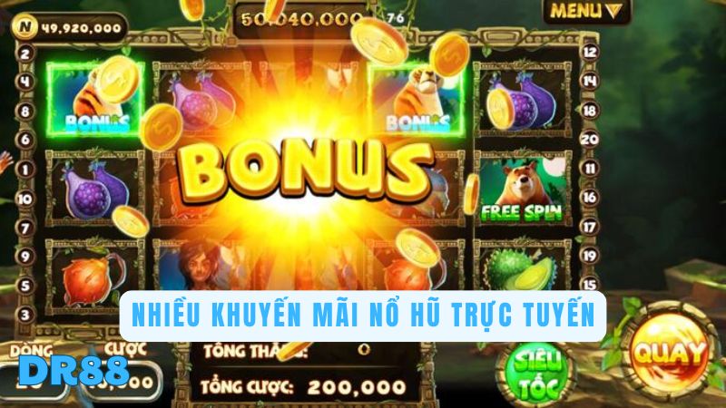 Nhiều khuyến mãi nổ hũ trực tuyến hấp dẫn