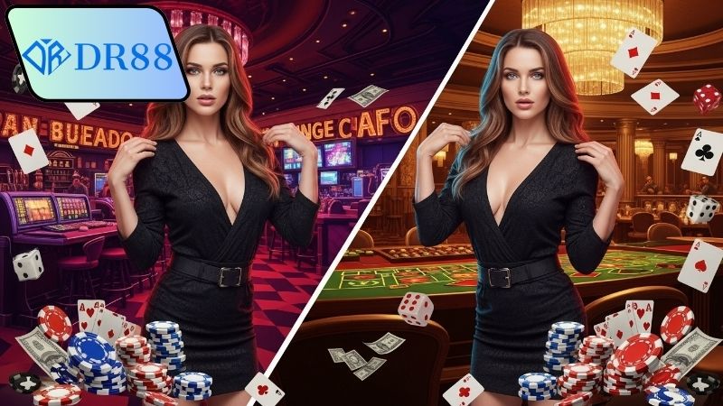 Sự khác biệt về giao diện và trải nghiệm chơi tại DR88 so với iWin68